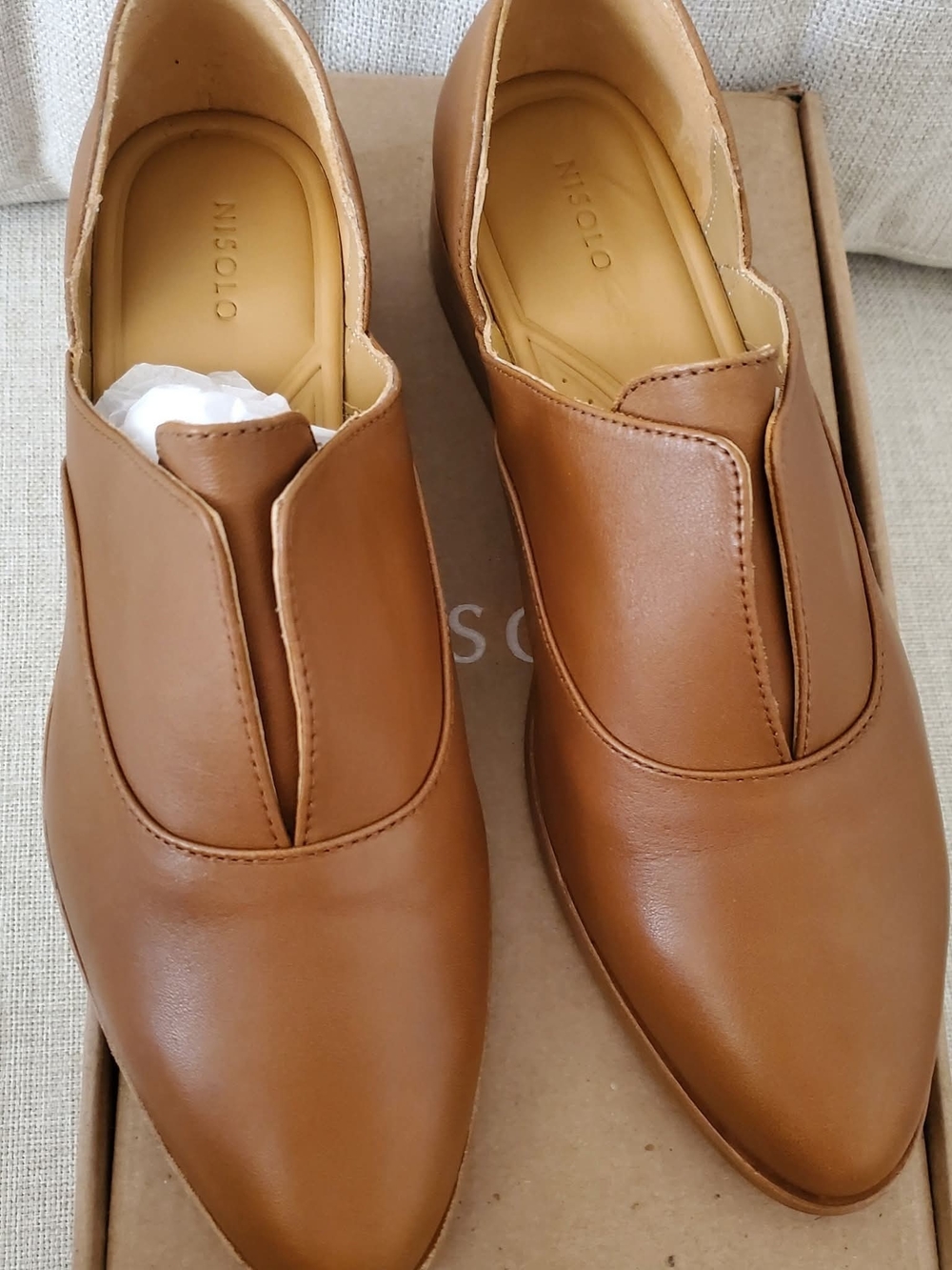 Nisolo Men’s Brown Leather Slip-On Loafers